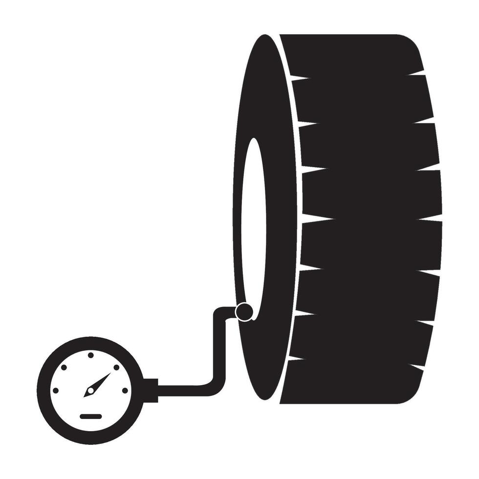 pneu pression icône logo vecteur conception modèle