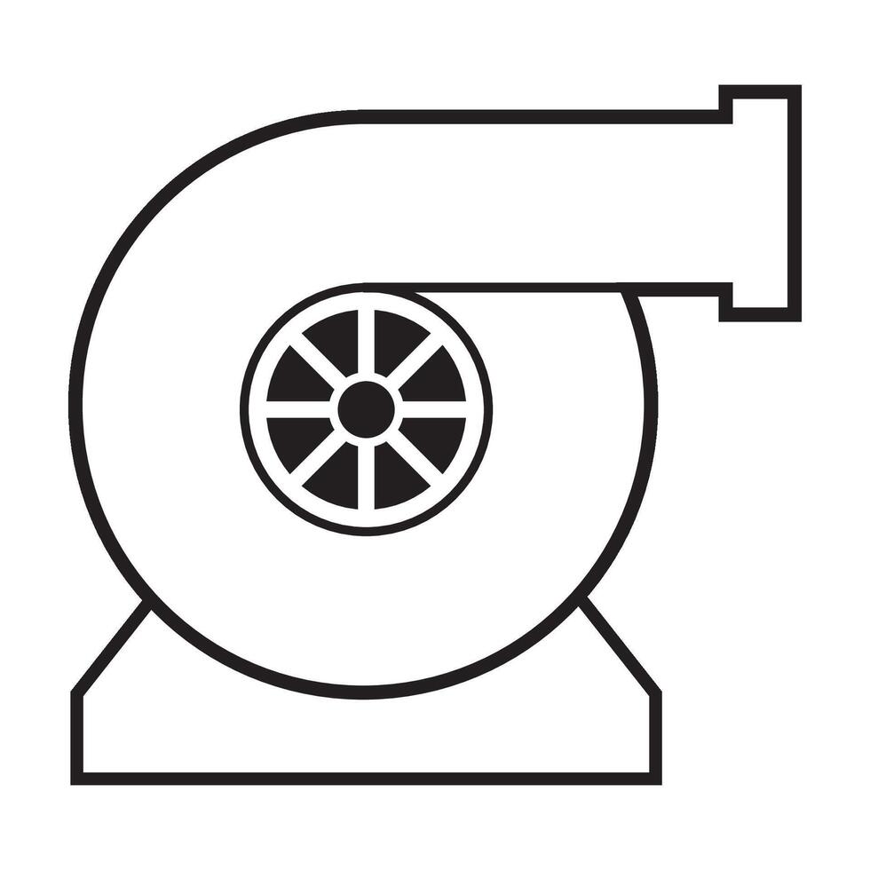 turbo icône logo vecteur conception modèle