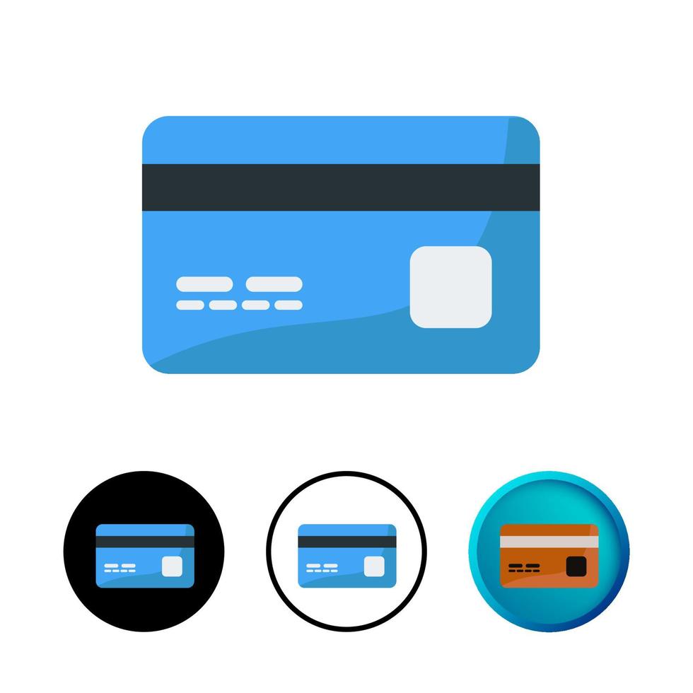 illustration d'icône de carte de crédit abstraite vecteur