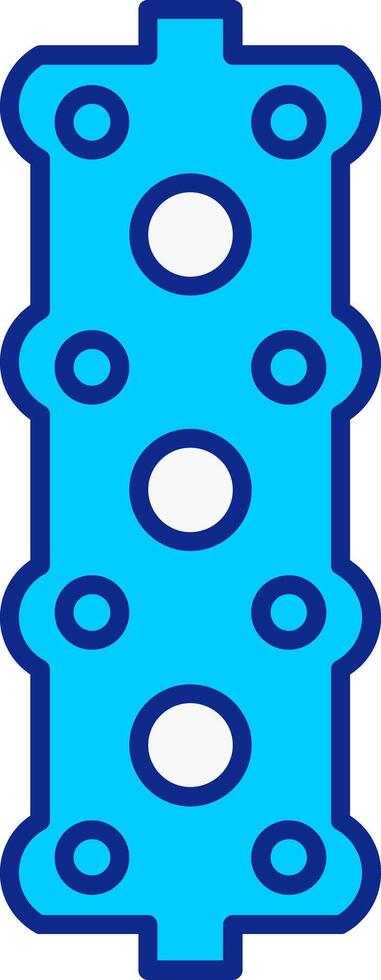 joint bleu rempli icône vecteur