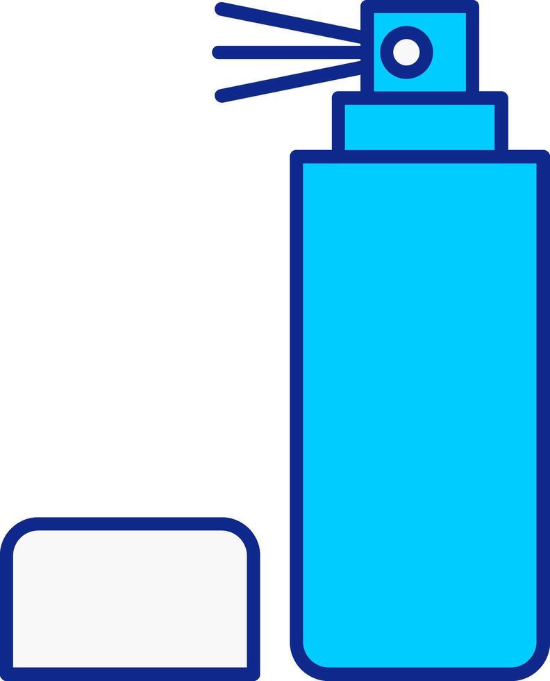 vaporisateur bouteille bleu rempli icône vecteur