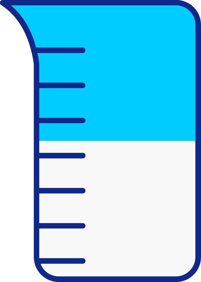 mesure ustensiles bleu rempli icône vecteur