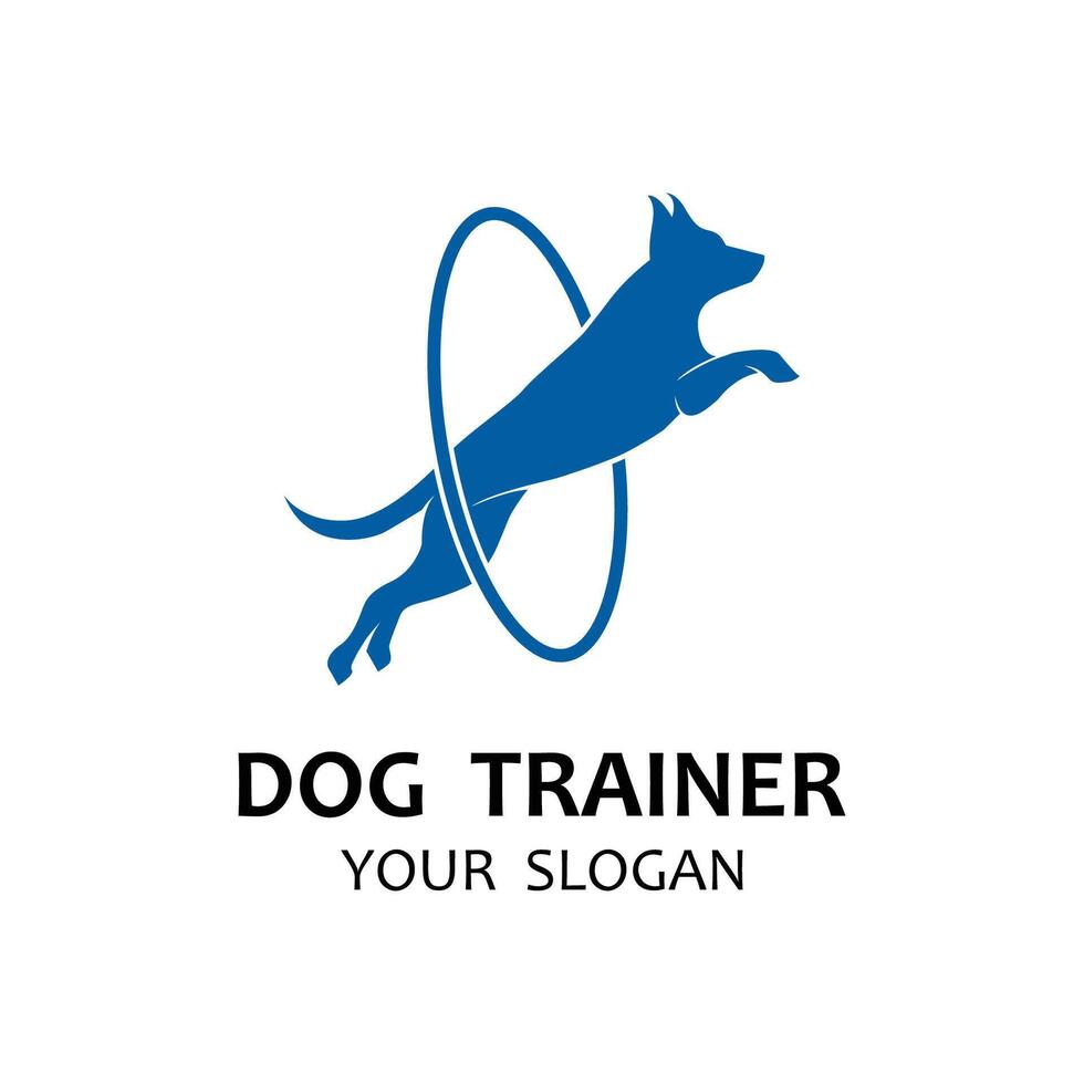 conception logo des idées formation chiens vecteur modèle. logo adapté pour chien entraîneur entreprise, chien boutique, chien nourriture boutique