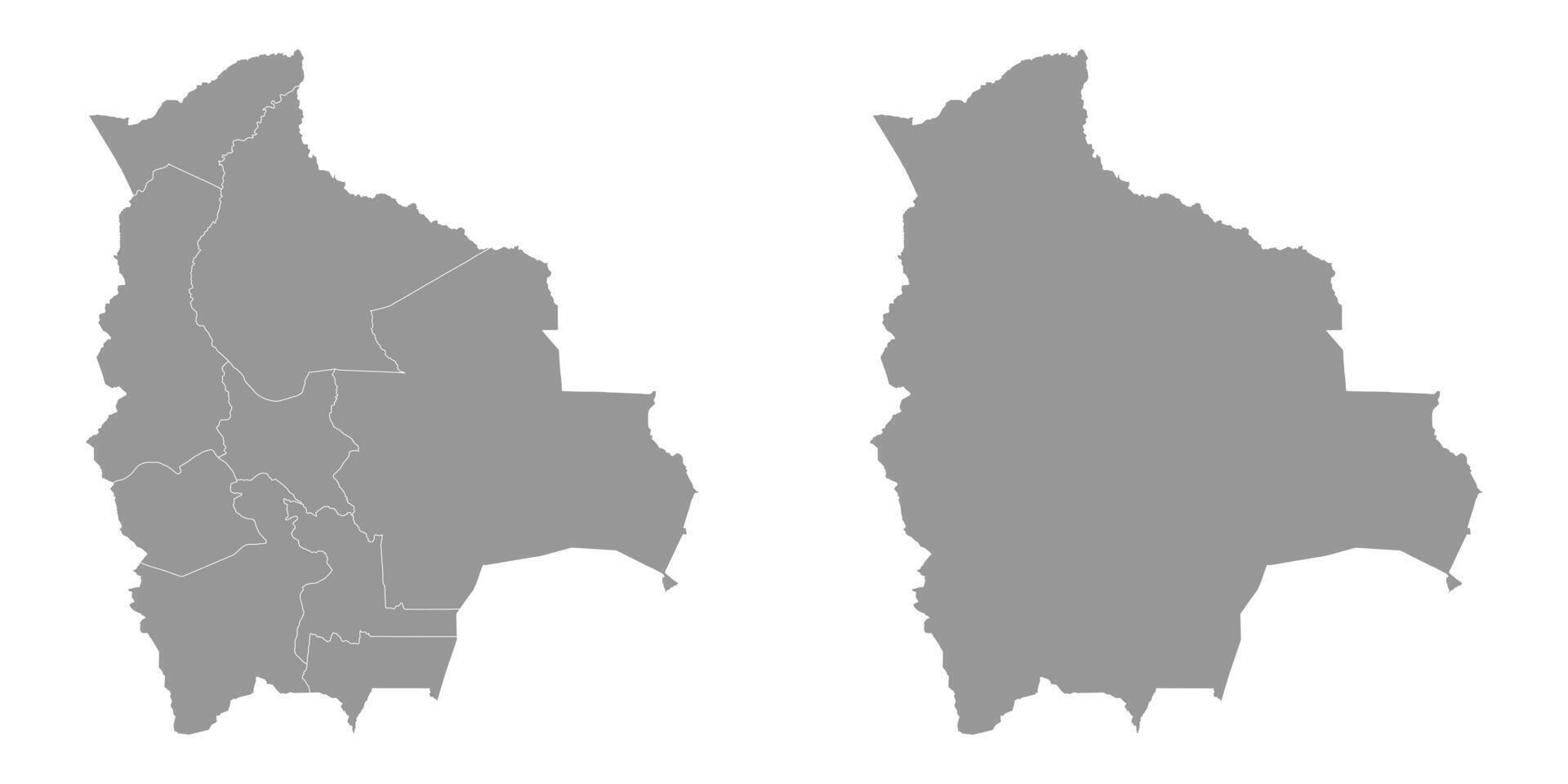 Bolivie carte avec administratif divisions. vecteur