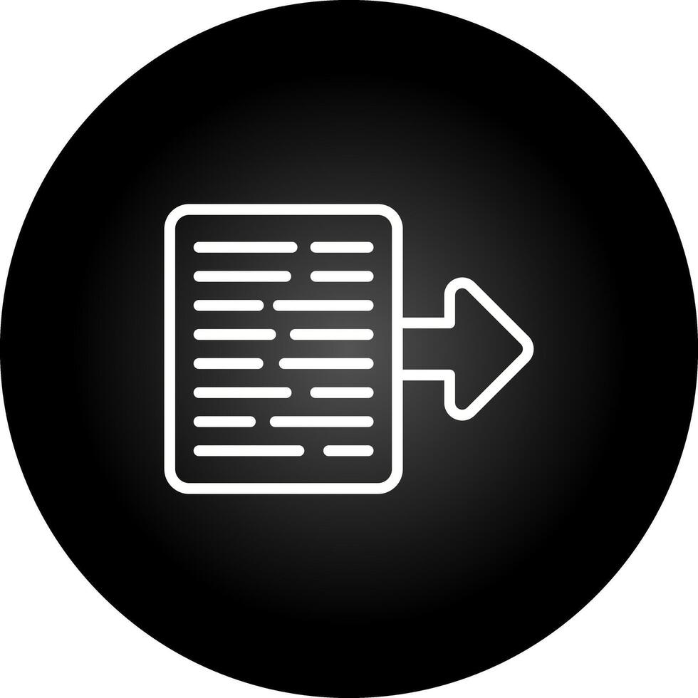 document exportation vecteur icône