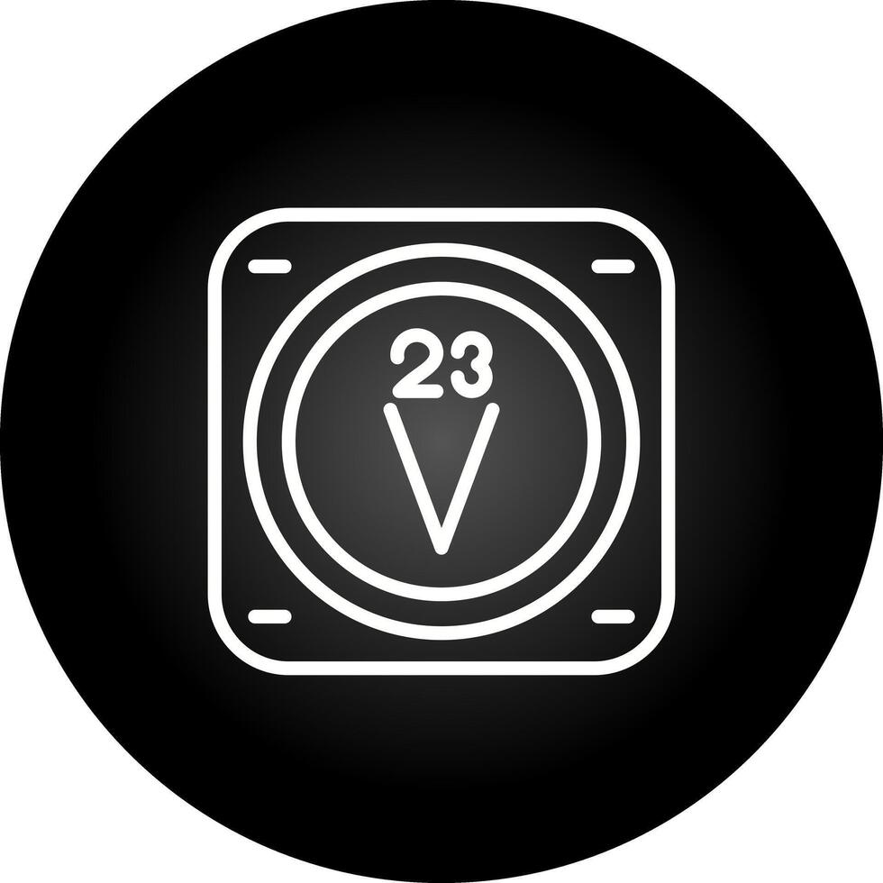 vanadium vecteur icône