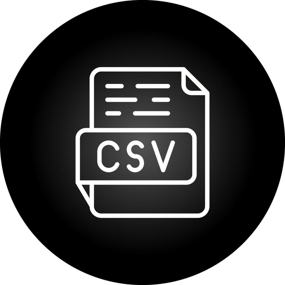 icône de vecteur csv