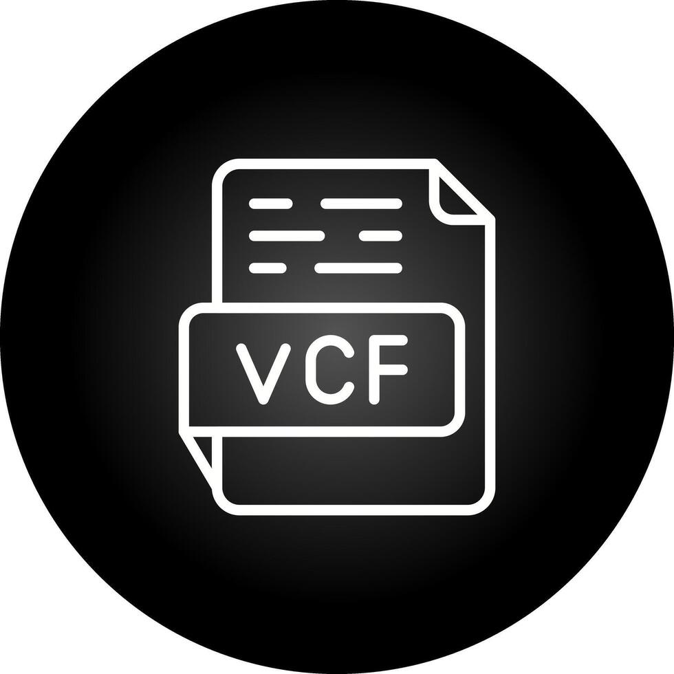 vcf vecteur icône