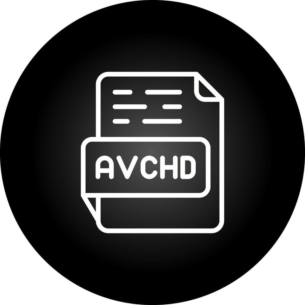 avchd vecteur icône