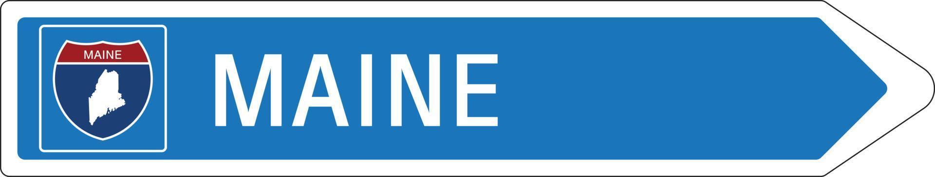 bienvenue à la signalisation sur l'autoroute à l'américaine vecteur