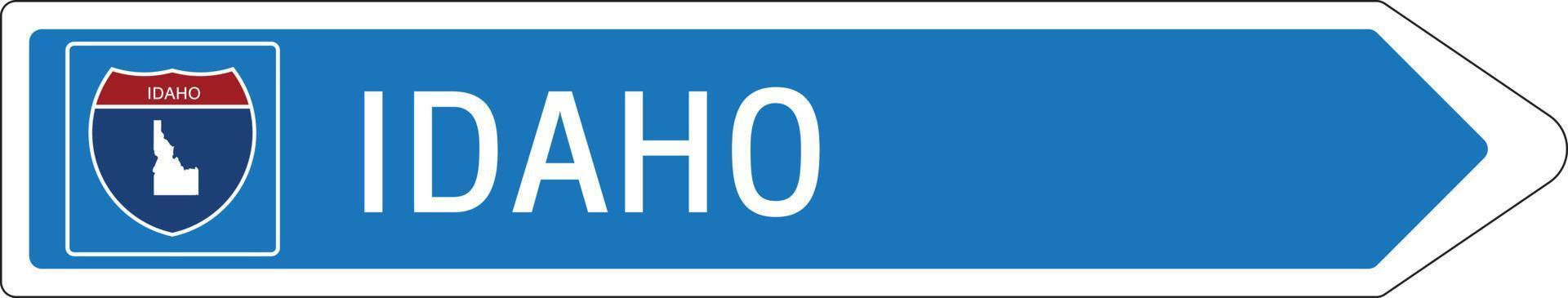 bienvenue à la signalisation sur l'autoroute à l'américaine vecteur