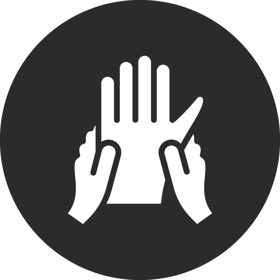 icône de vecteur de massage des mains