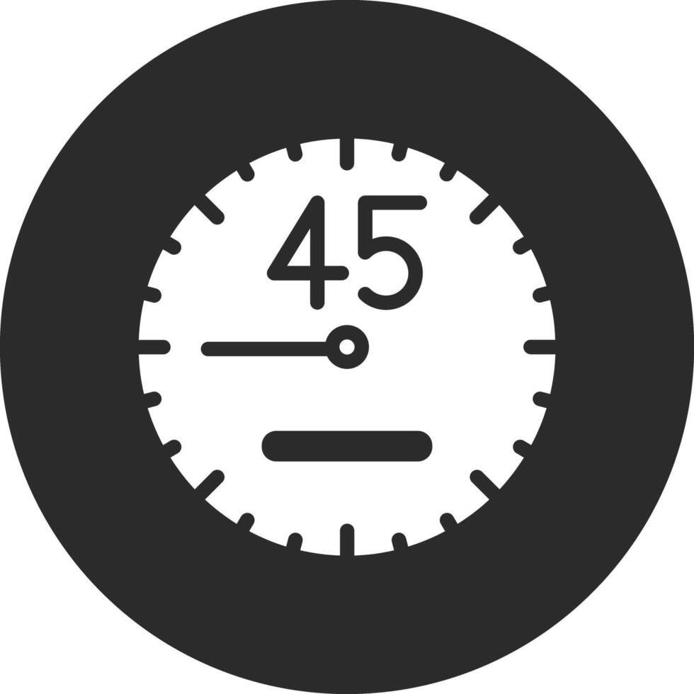 icône de vecteur de 45 minutes