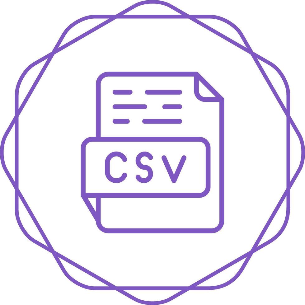 icône de vecteur csv