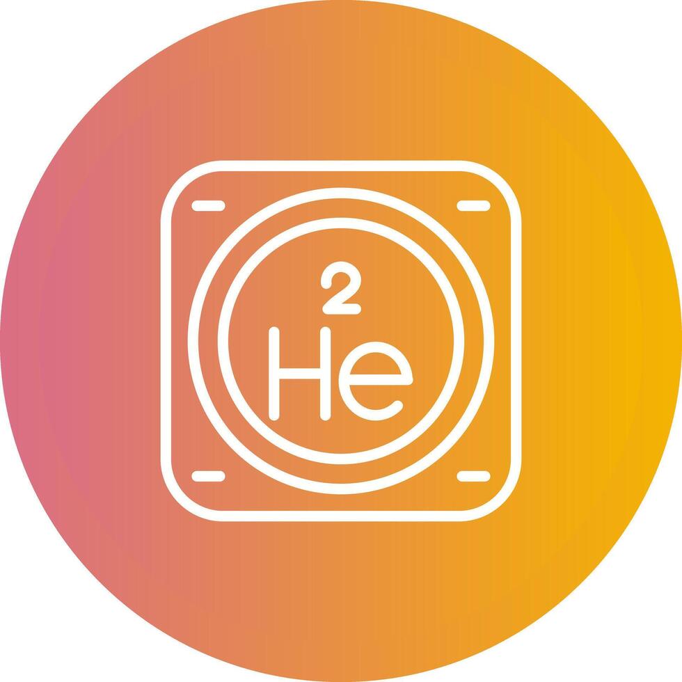 hélium vecteur icône