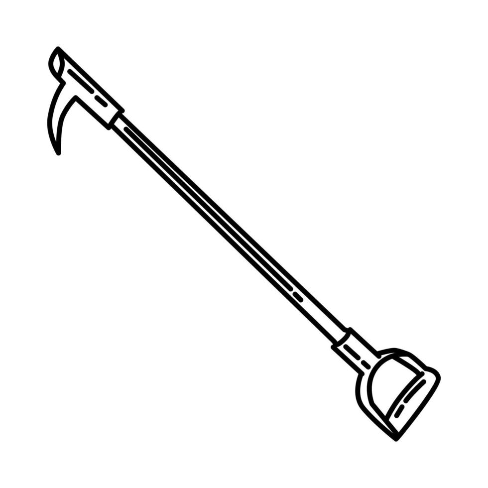 icône de poteau de brochet. doodle dessinés à la main ou style d'icône de contour vecteur