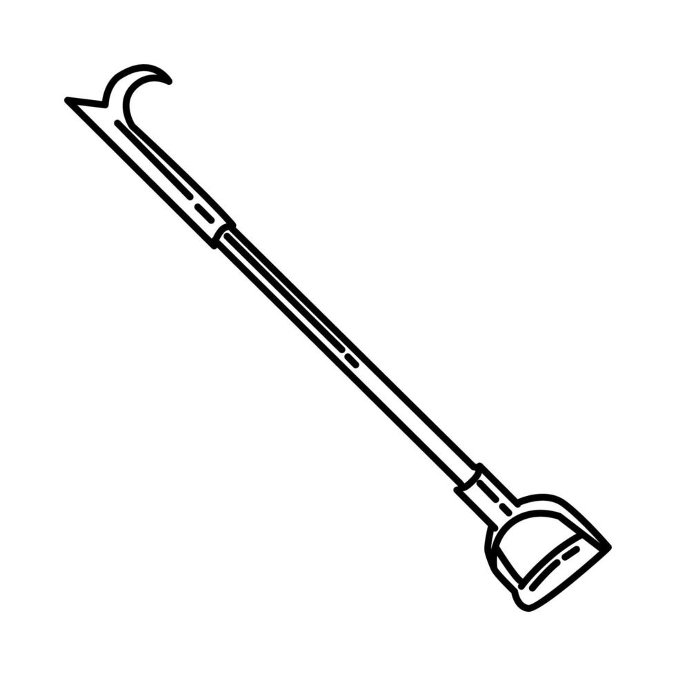 icône de crochet de placard. doodle dessinés à la main ou style d'icône de contour vecteur