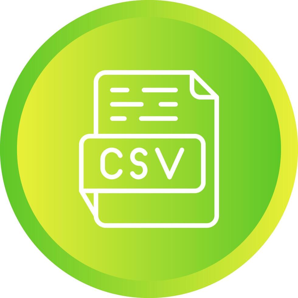 icône de vecteur csv