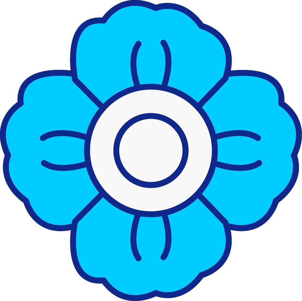 mauve bleu rempli icône vecteur