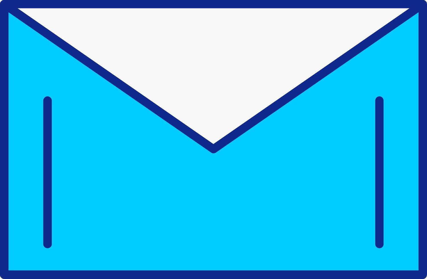 courrier bleu rempli icône vecteur