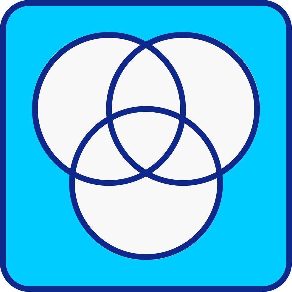 diagramme bleu rempli icône vecteur