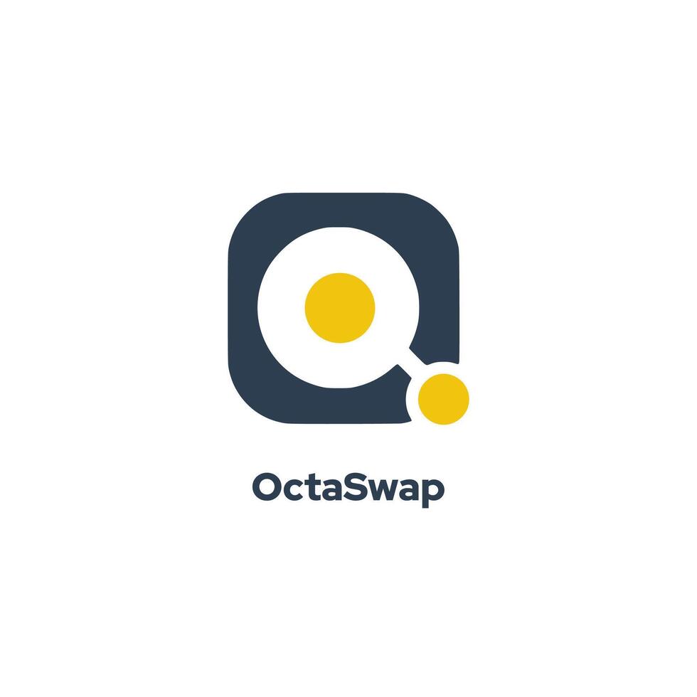 échange octas - incorpore une lettre o vecteur logo conception modèle, avec un abstrait lettre o logotype concept.