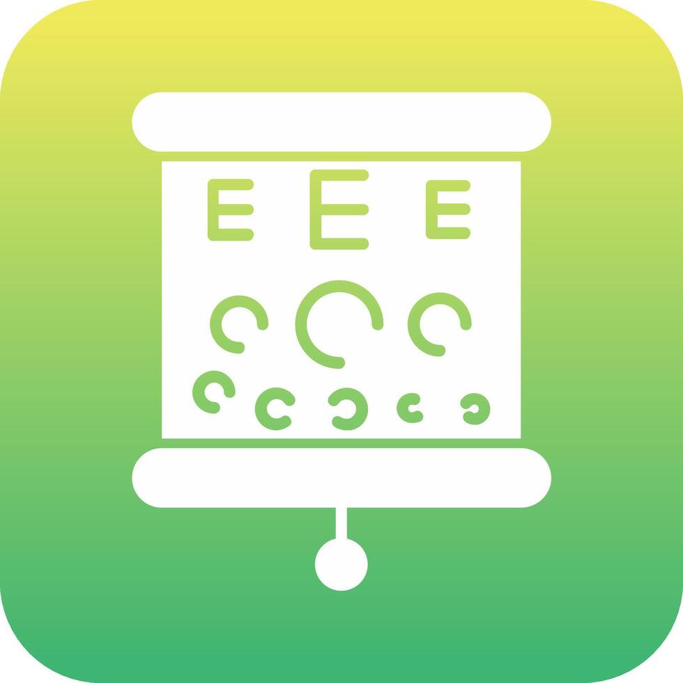 icône de vecteur de test oculaire