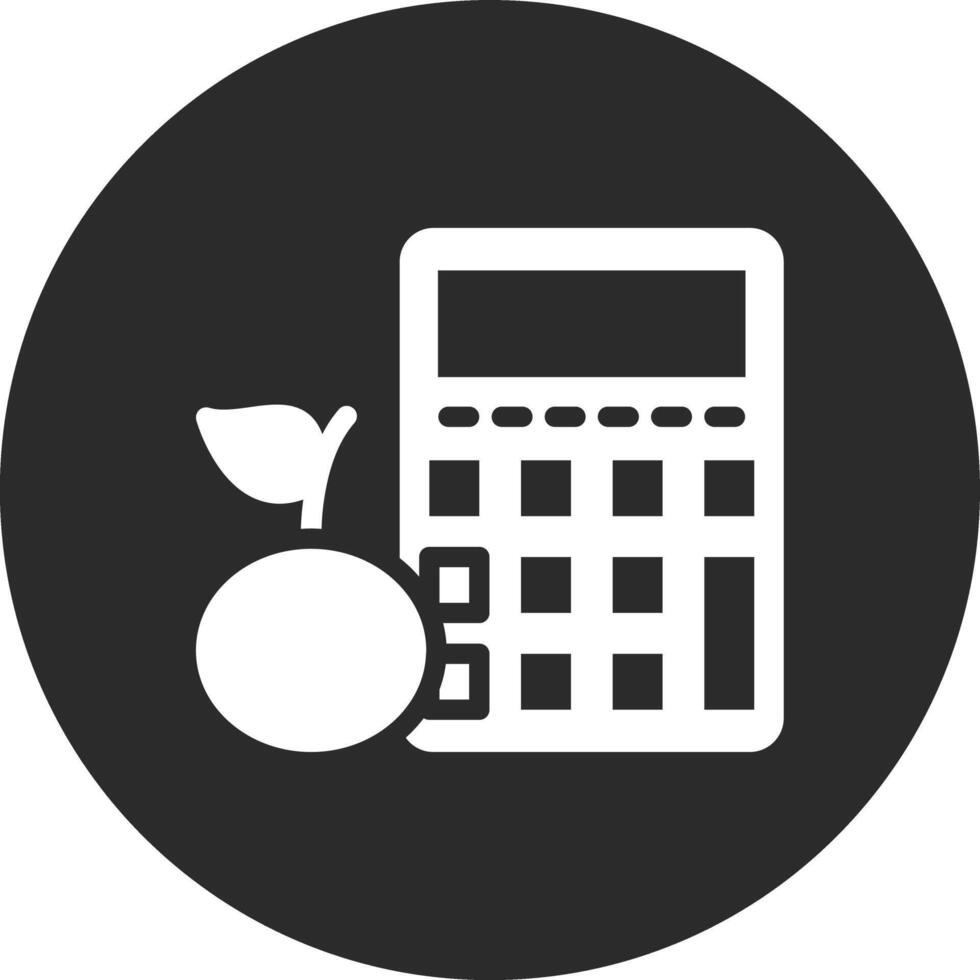 calorie calculatrice vecteur icône