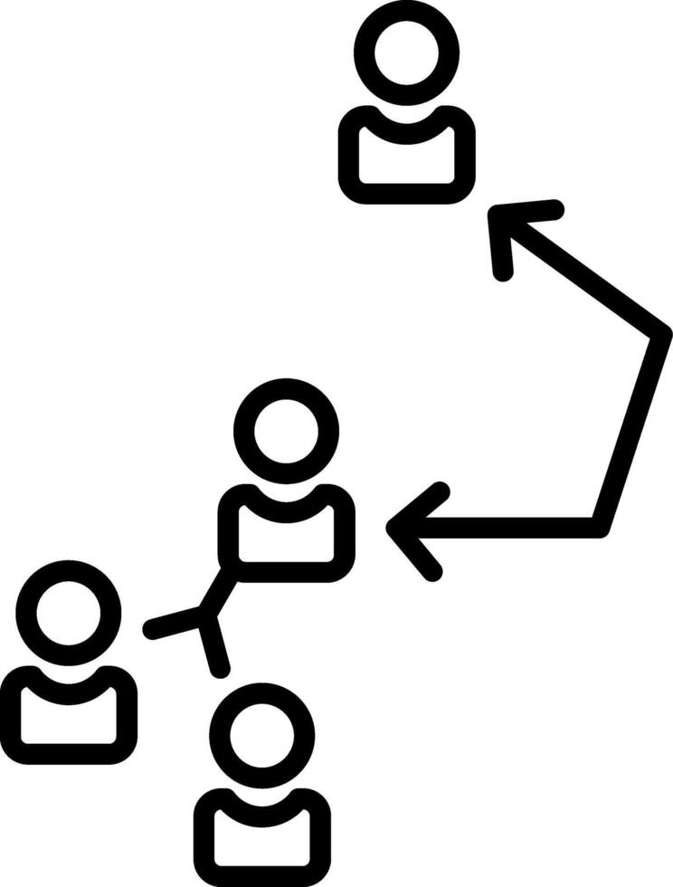 icône de vecteur de hiérarchie