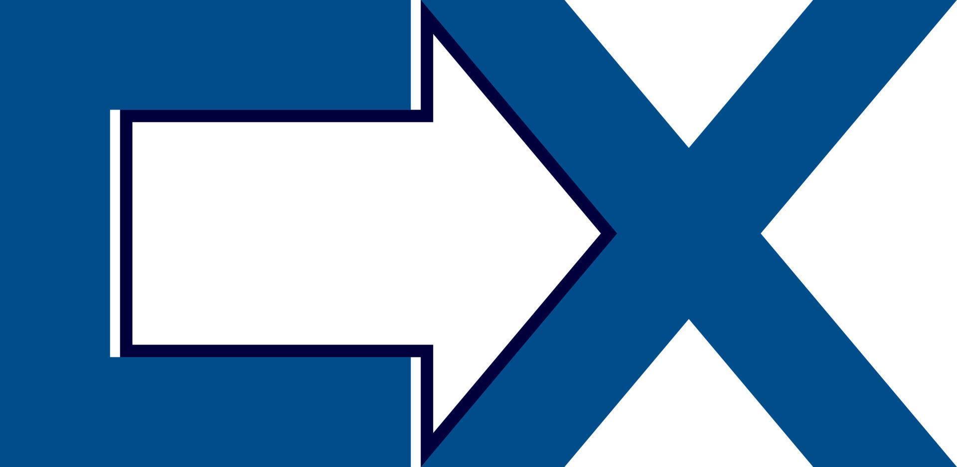 simple lettre c et x logo vecteur
