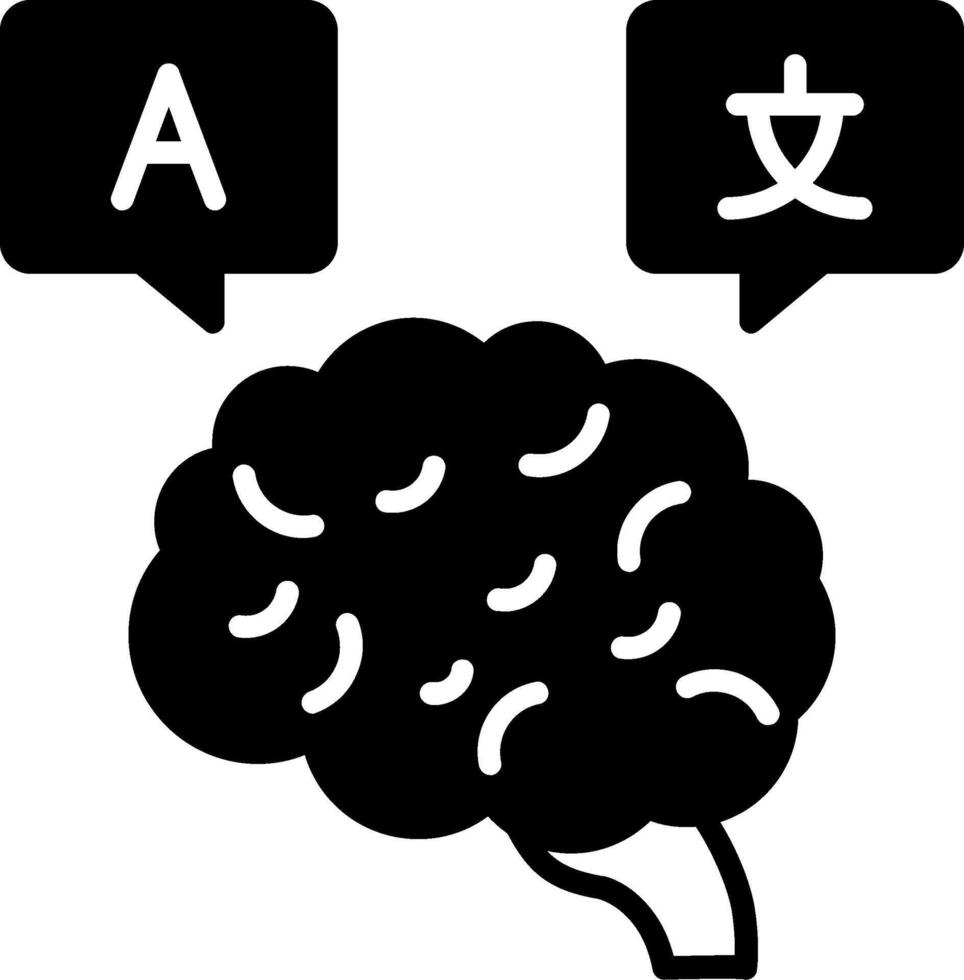 linguistique vecteur icône