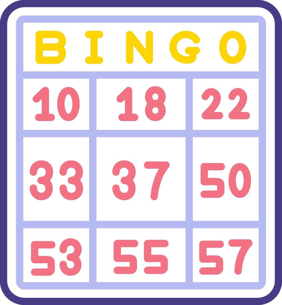 icône de vecteur de bingo