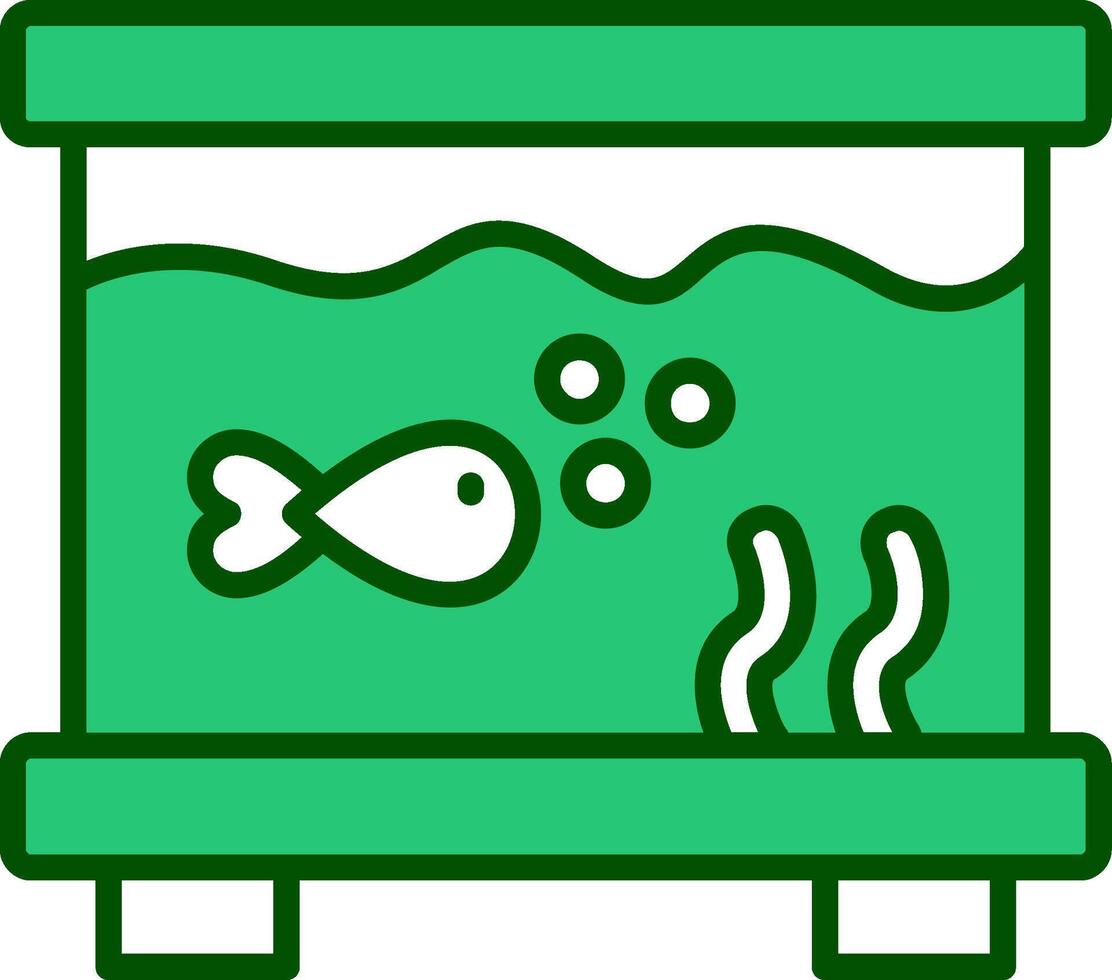 poisson réservoir vecteur icône