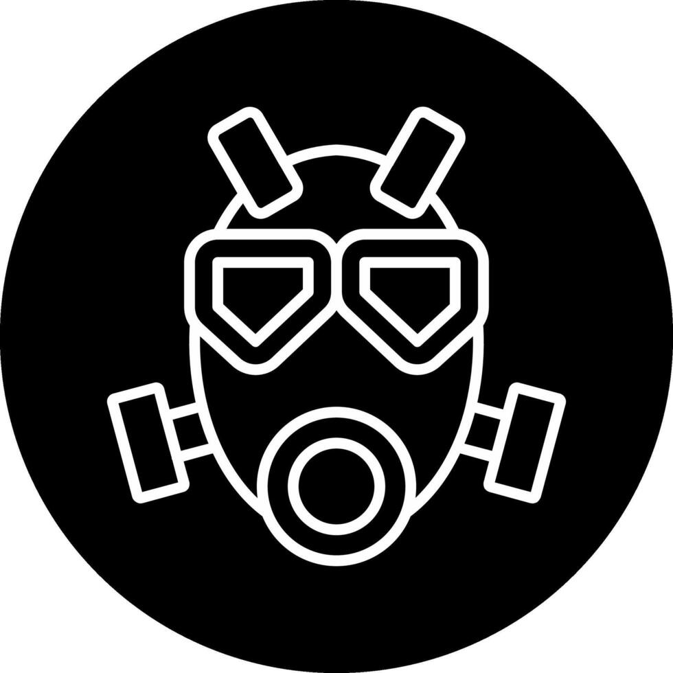 icône de vecteur de masque à gaz