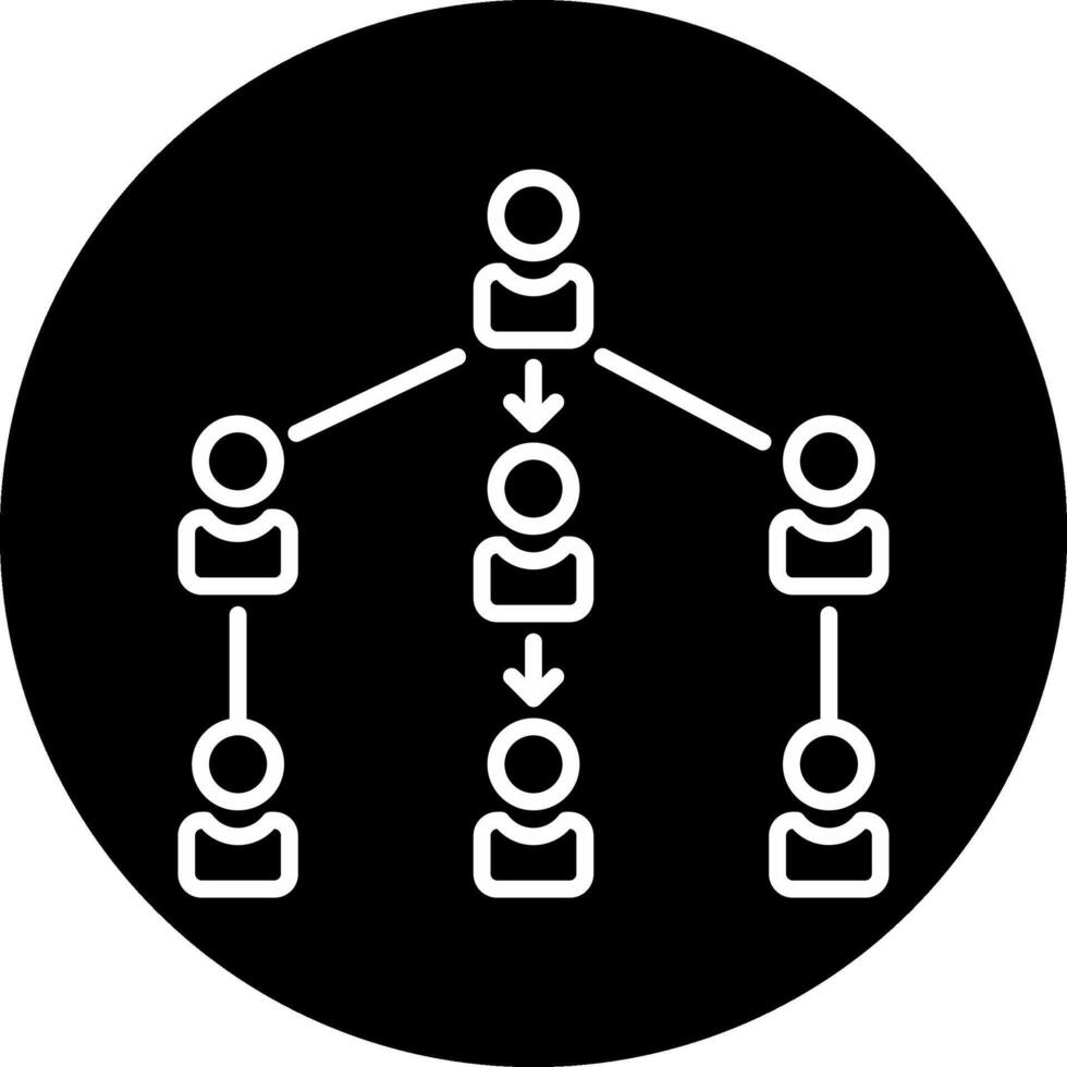 icône de vecteur de hiérarchie