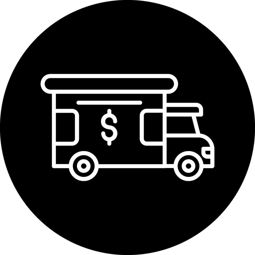 banque un camion vecteur icône