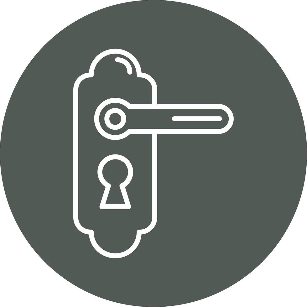 icône de vecteur de serrure de porte