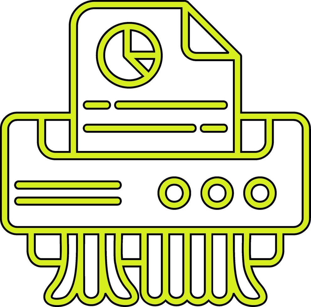 icône de vecteur de déchiqueteuse