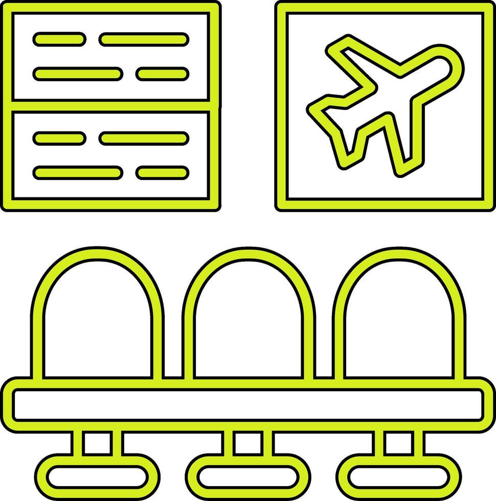 icône de vecteur de salle d'attente