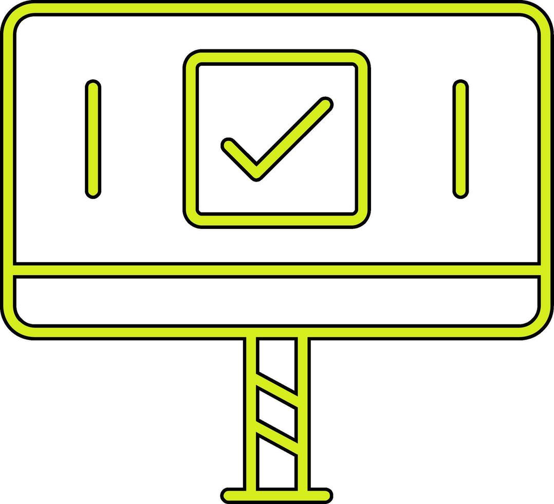 vérification de l'icône de vecteur