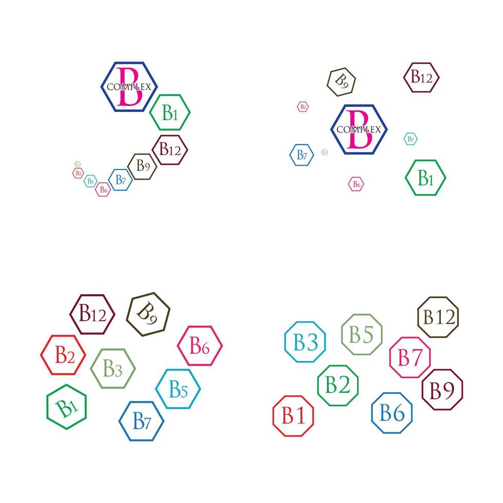 modèle de conception d'illustration d'icône de vecteur complexe b