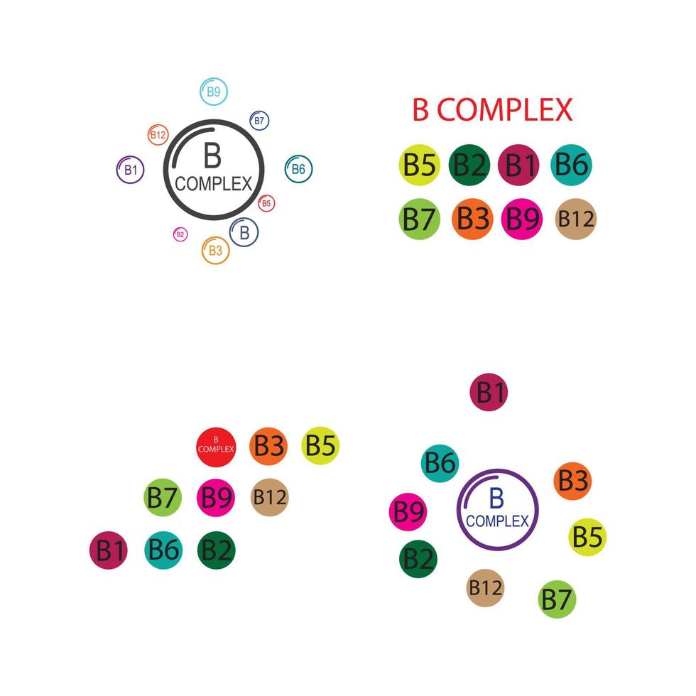 modèle de conception d'illustration d'icône de vecteur complexe b