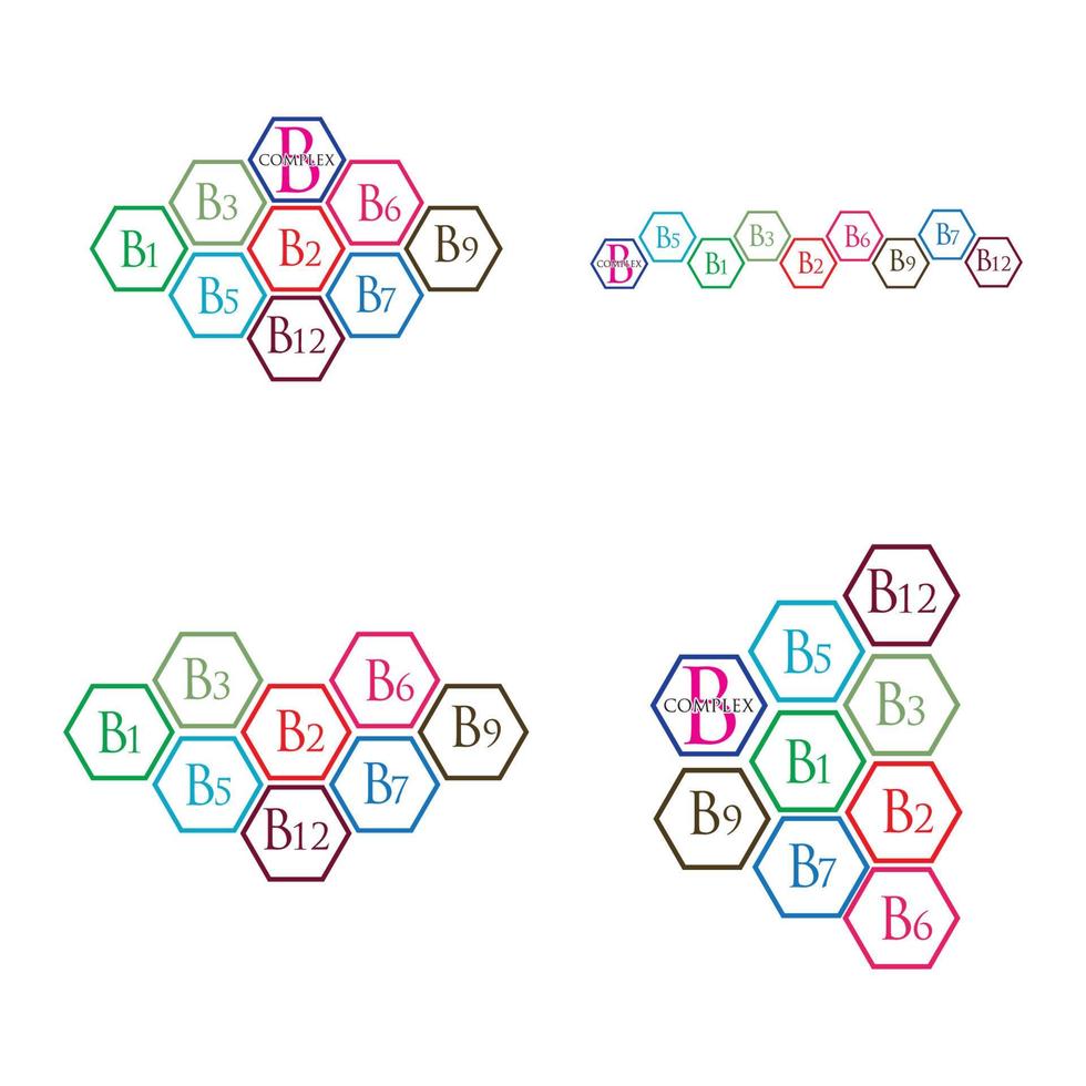 modèle de conception d'illustration d'icône de vecteur complexe b