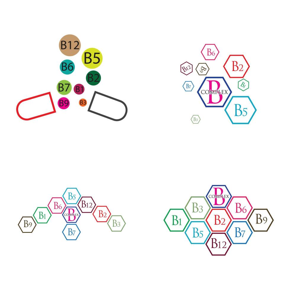 modèle de conception d'illustration d'icône de vecteur complexe b