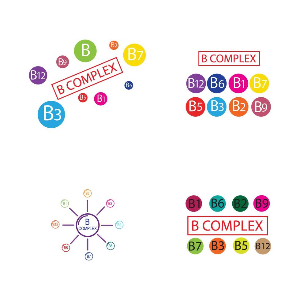 modèle de conception d'illustration d'icône de vecteur complexe b