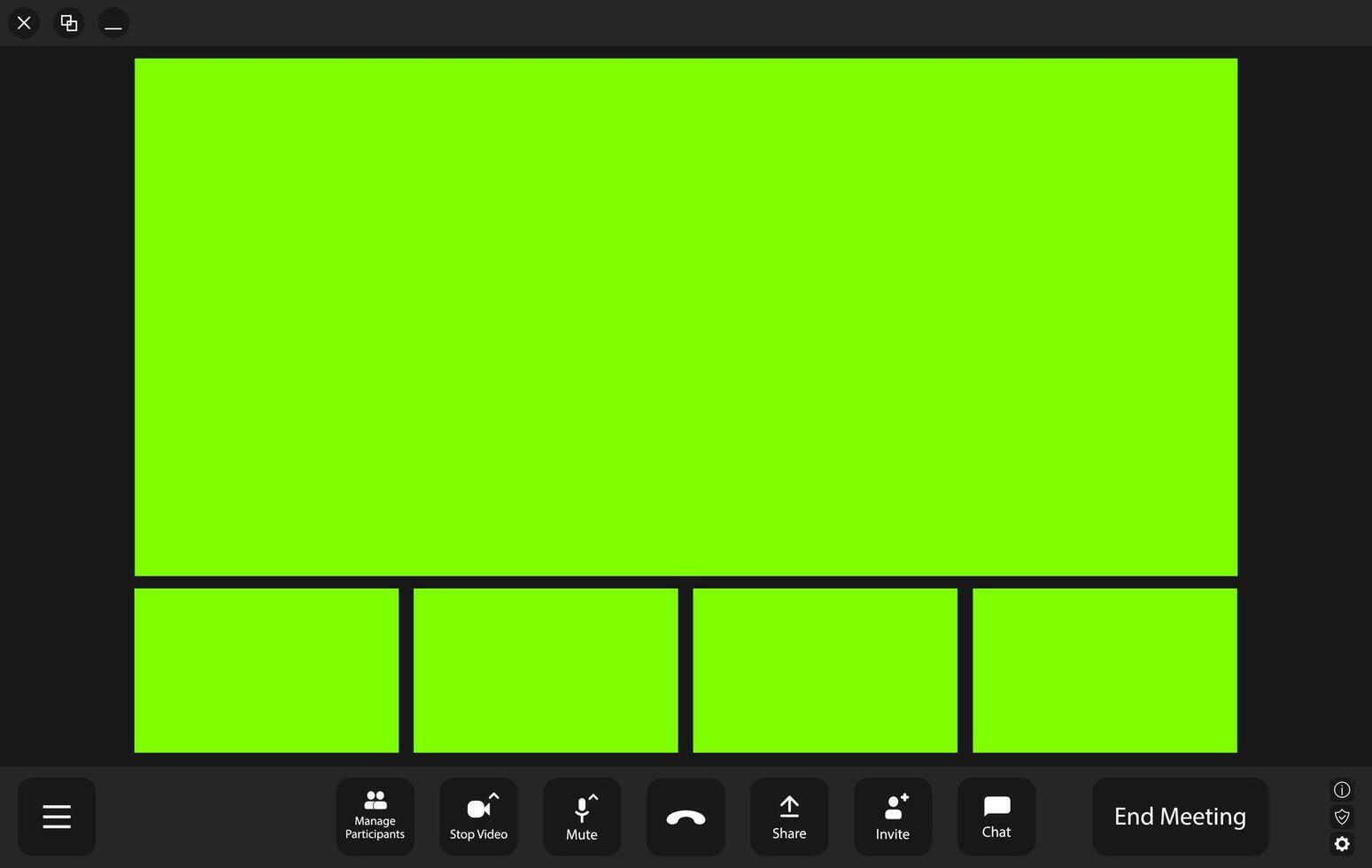 appelez le modèle vidéo. vide pour insérer des faces au lieu de chroma key vecteur