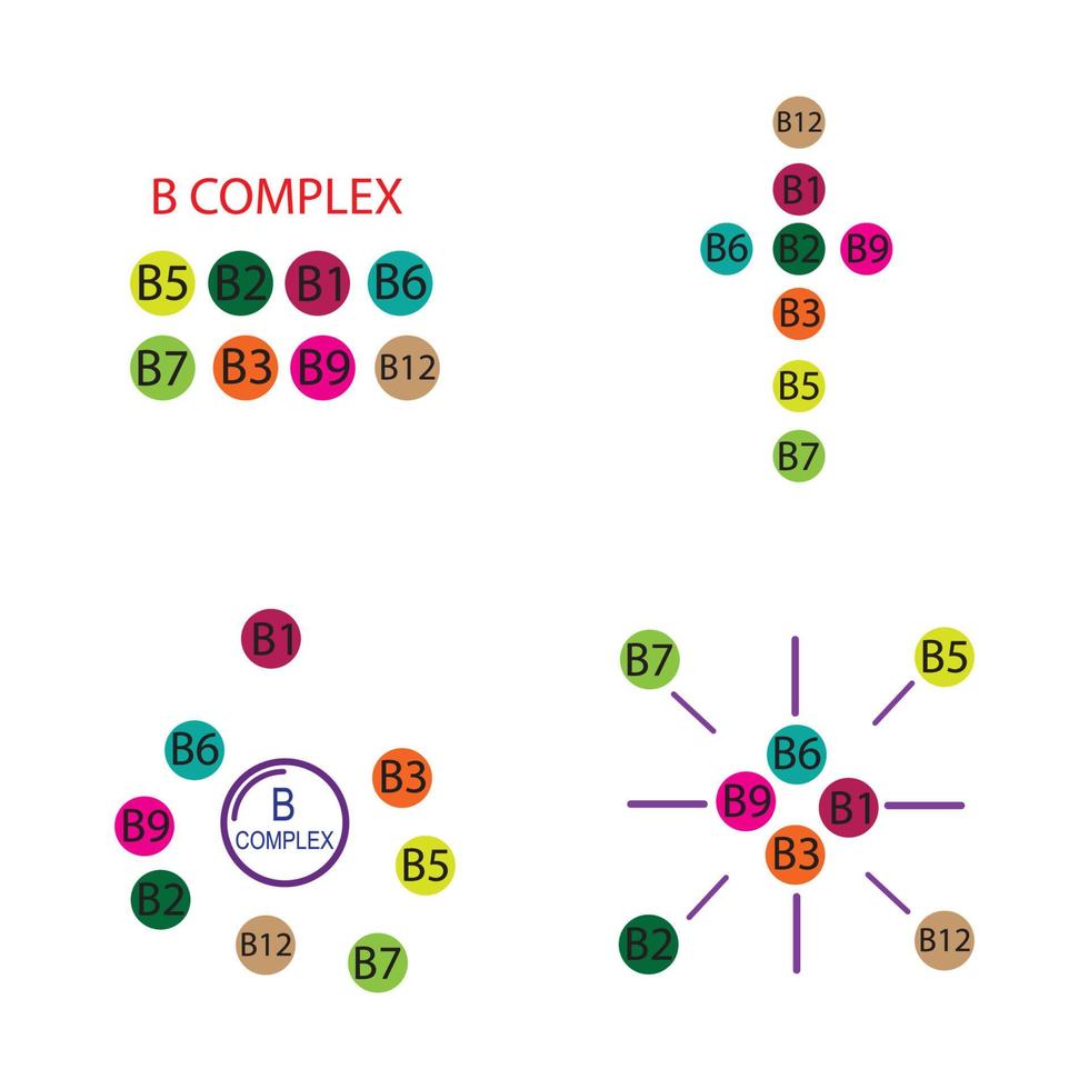 modèle de conception d'illustration d'icône de vecteur complexe b