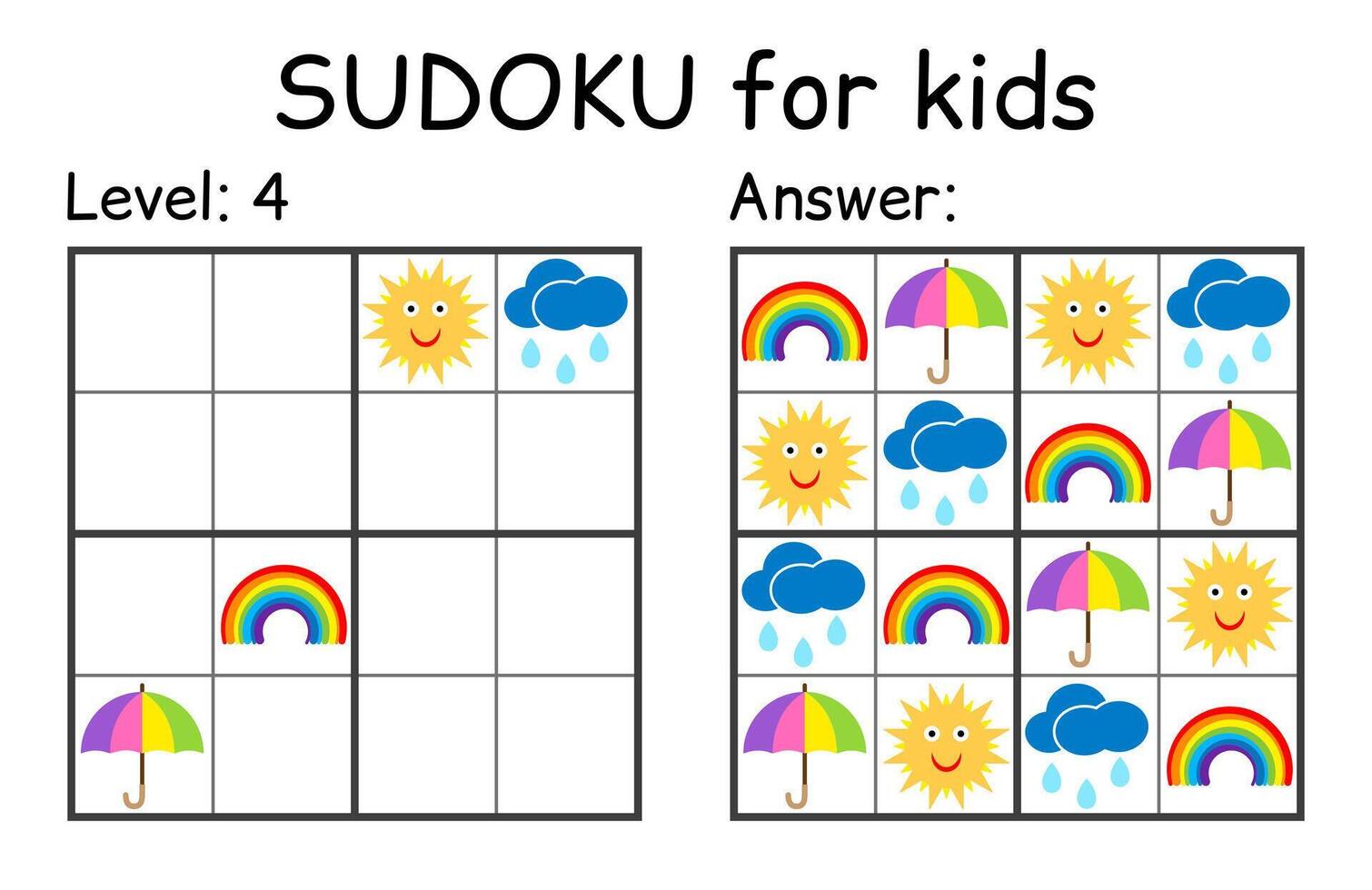 sudoku. des gamins et adulte mathématique mosaïque. des gamins jeu. temps thème. la magie carré. logique puzzle jeu. numérique rébus vecteur