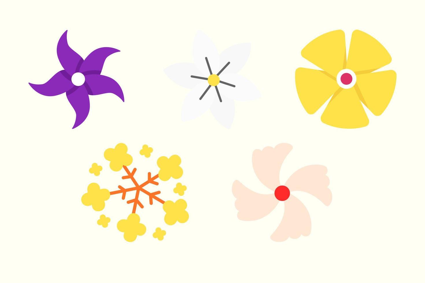 illustration vectorielle de fleur pour la collection nature vecteur