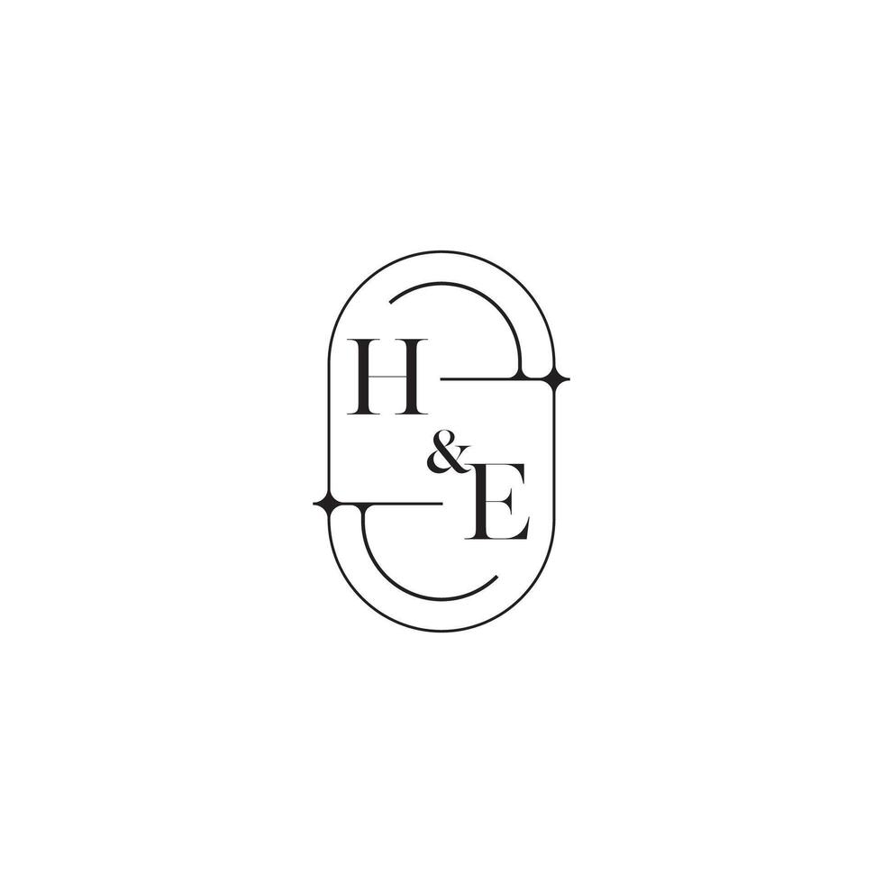 il ligne Facile initiale concept avec haute qualité logo conception vecteur